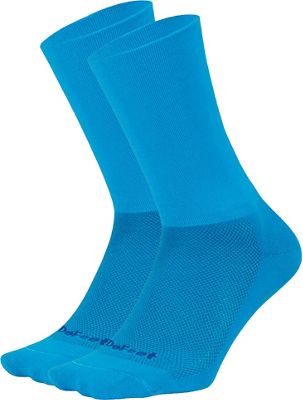 Defeet Aireator D-Logo Double Cuff Socks  - Process Blue - XL}, Process Blue